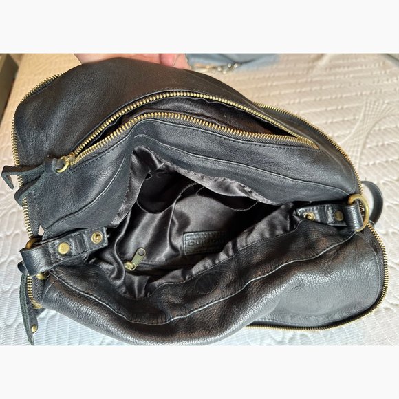 Sabina Black Leather shoulder bag - Picture 5 of 5